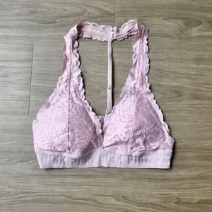 Light pink t-back bralette